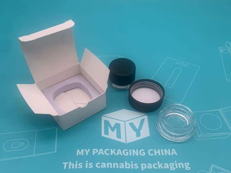 auto tuck bottom box for concentrate jar