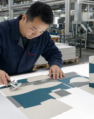 Quality control inspection of printed label colors and finishes