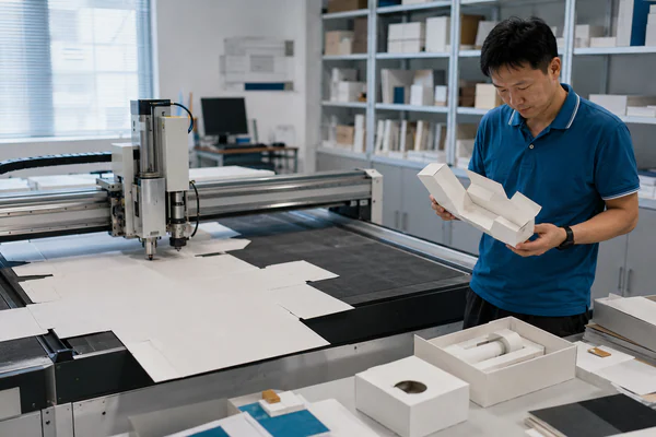Product fit testing within custom paper inserts