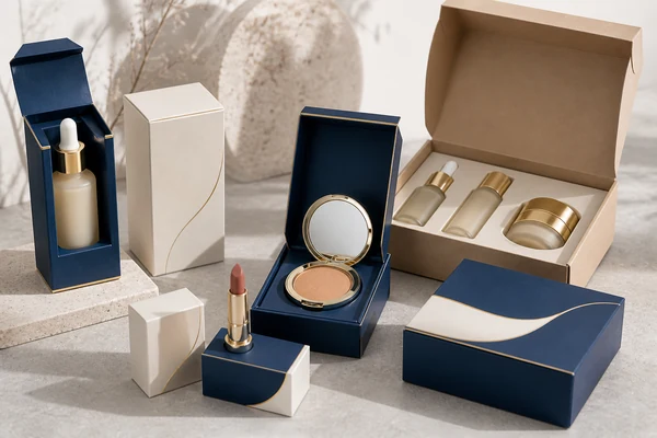 Beauty and cosmetic folding cartons