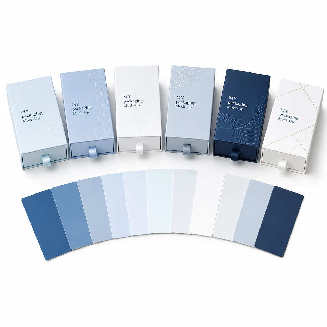 Consistent packaging range across multiple cosmetic product lines
