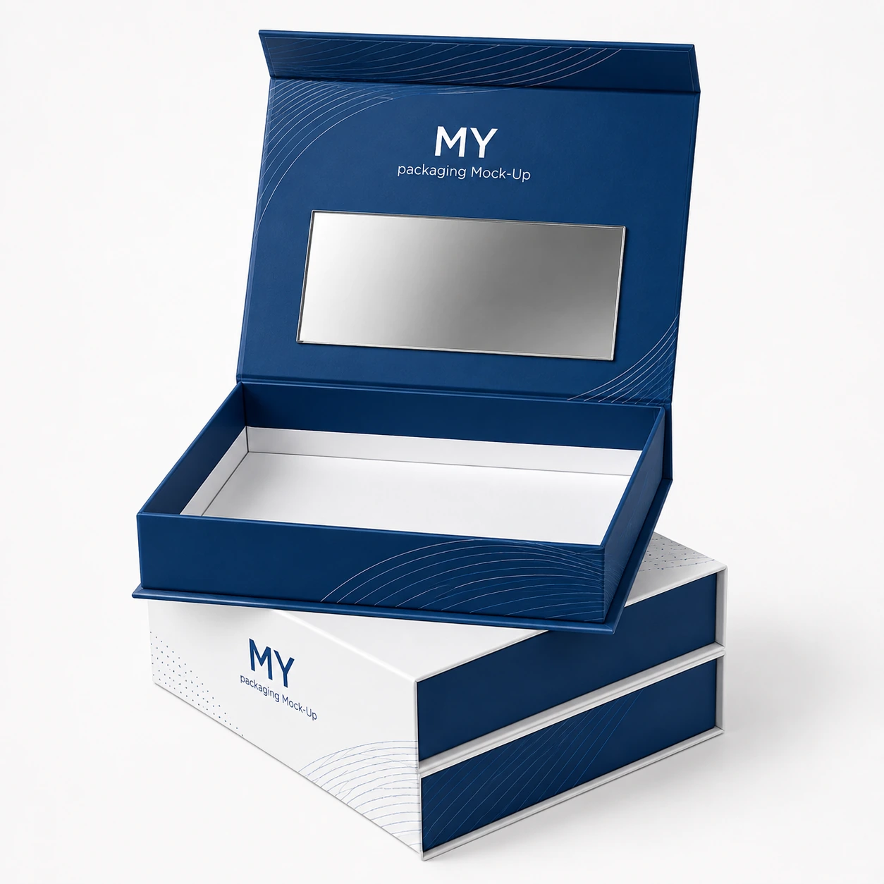 Magnetic box with clear viewing window