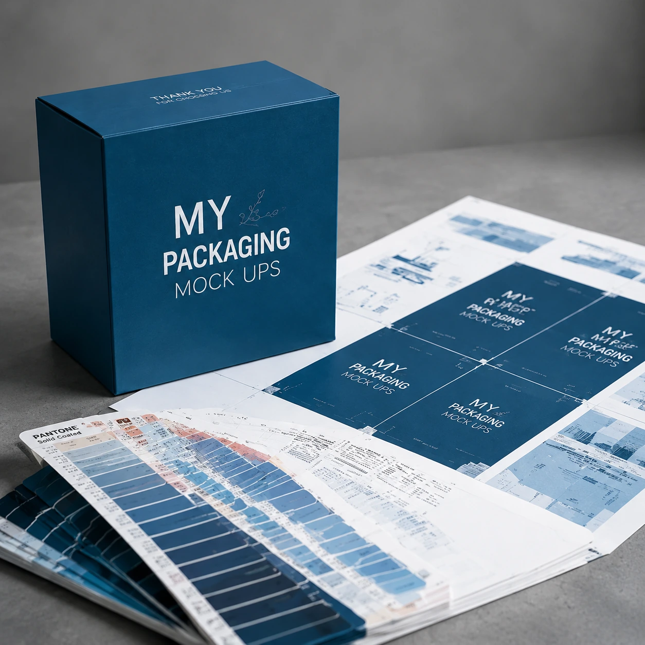 Sample making machine cutting paperboard prototype