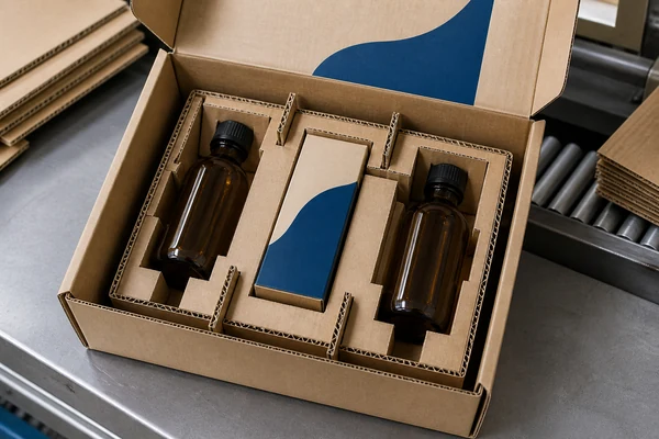 Die-cut corrugated insert for protection
