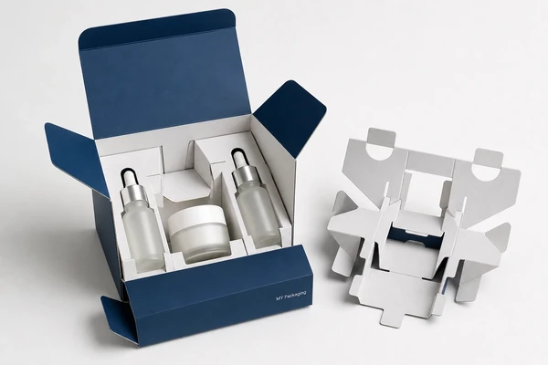 Erected retail-ready paperboard box