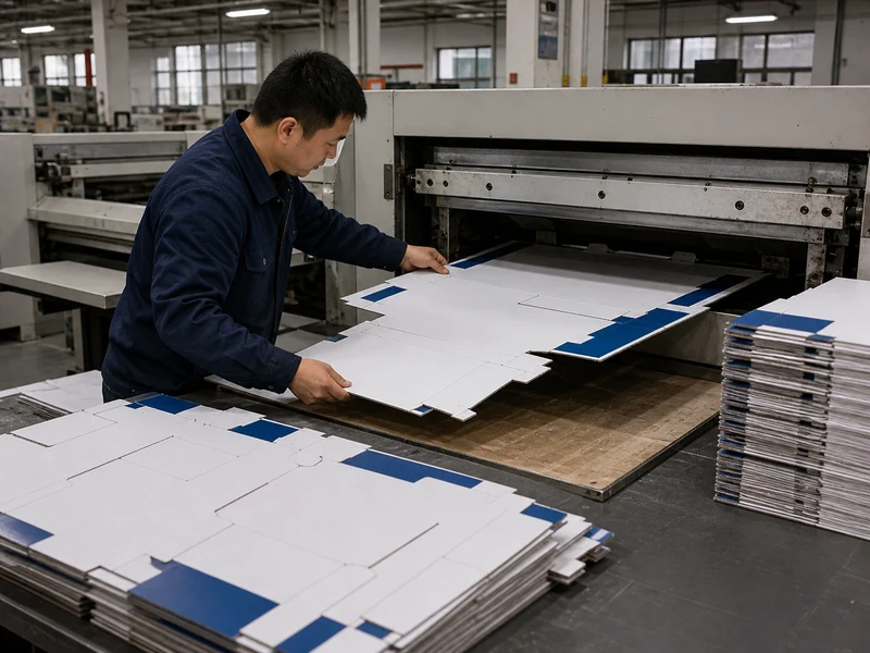Die cutting and creasing for folding cartons