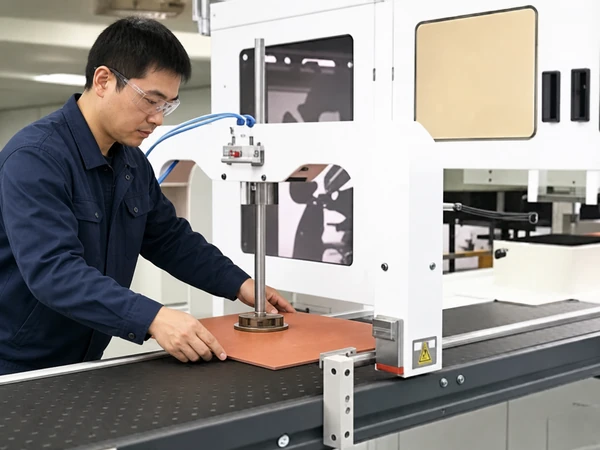 Die-cutting machine processing paperboard sheets