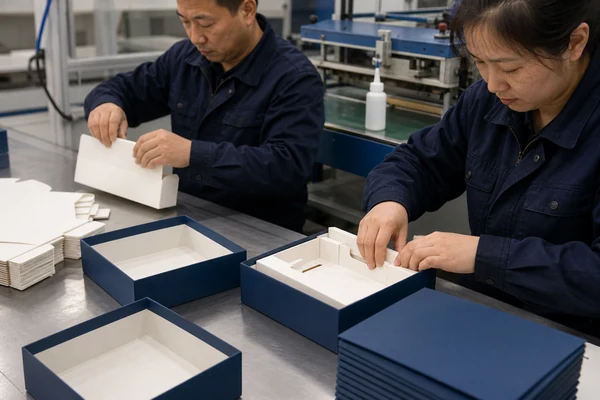 Reviewing digital dielines against physical samples