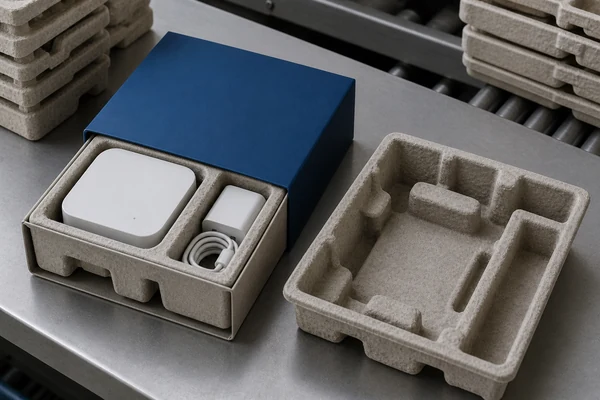 Molded pulp tray insert