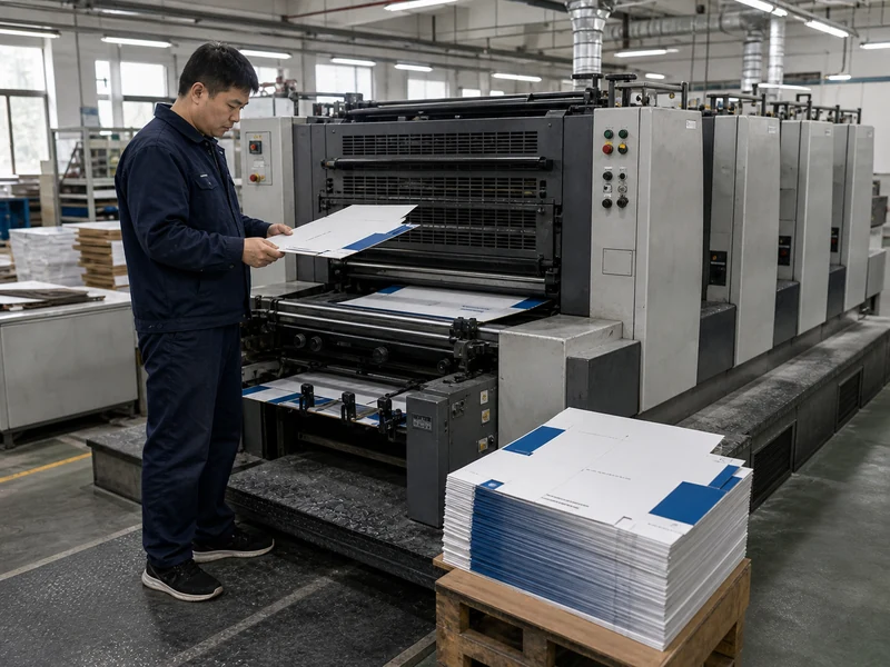Offset printing for folding carton production