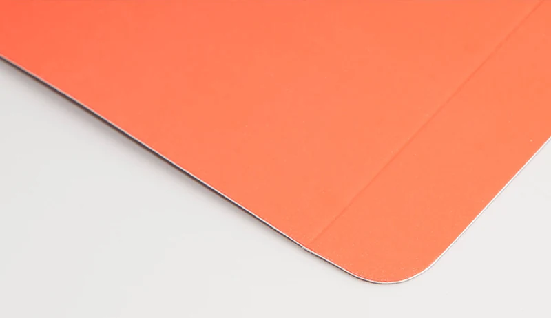 Material swatches and print finish comparison