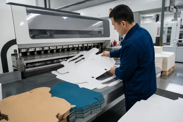 Quality control inspection of folded cartons