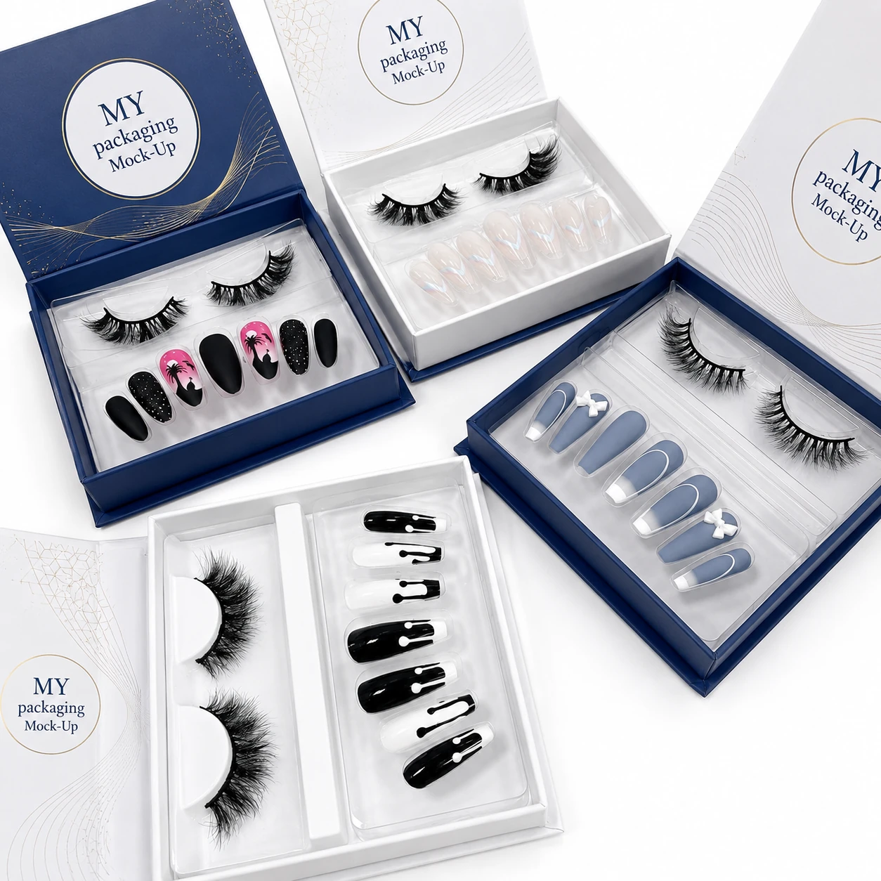 Close up of hot foil stamping process on cosmetic carton