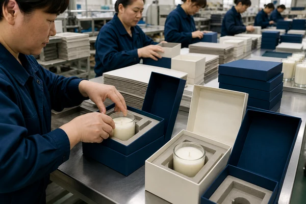 Quality control inspection and master carton packing