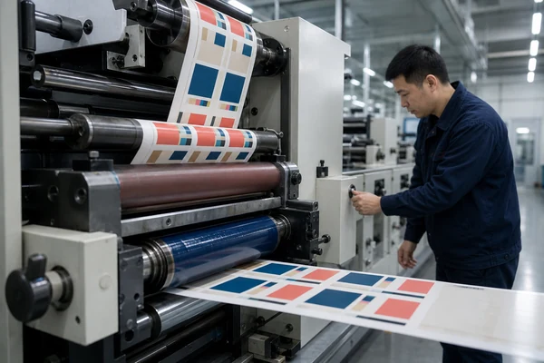 High-speed roll printing machine maintaining tight color registration