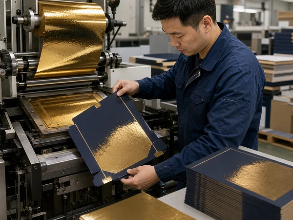 Manual assembly and quality check of rigid boxes