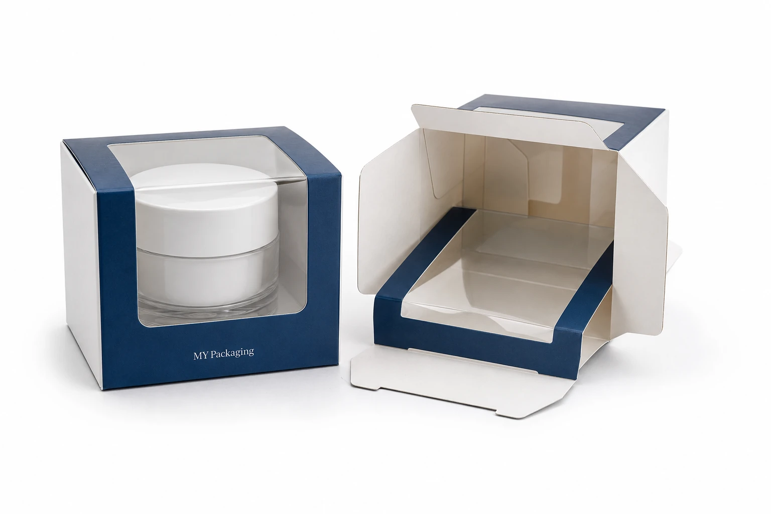 Window Cartons showing product